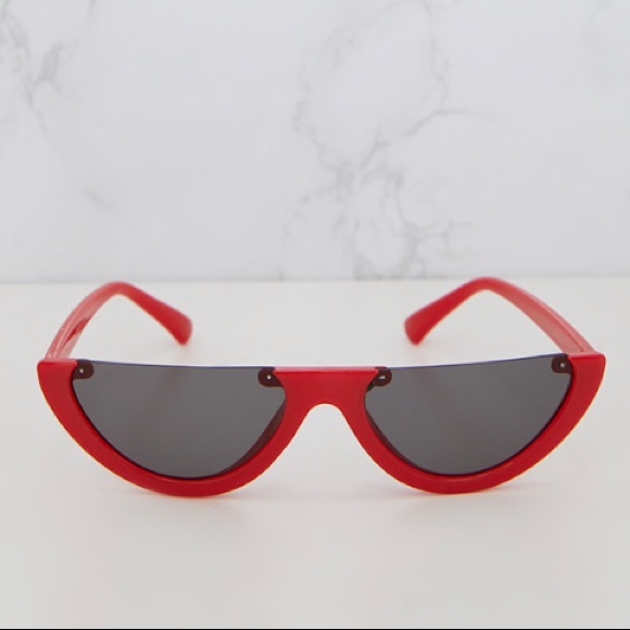 “Ruby” tiny half frame Slim Cat eye sunnies - Picture 2 of 3